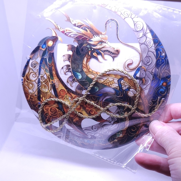Acrylic sun catcher, Dragon! Approx 7" - Picture 2 of 2